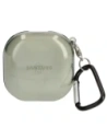 Etui Bizon Case Headphone Clear do Samsung Galaxy Buds Live / Pro / Buds2 / Buds2 Pro / Buds FE przezroczysto-zielone