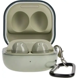 Hurtownia GSM - Bizon Case Fejhallgató Átlátszó Samsung Galaxy Buds Live / Pro / Buds2 / Buds2 Pro / Buds FE átlátszó-zöld - BIZ3938 - {ean13} - Hurt