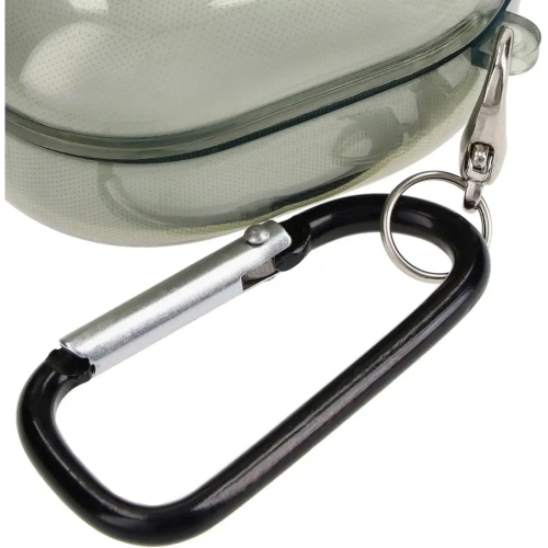 Etui Bizon Case Headphone Clear do Samsung Galaxy Buds Live / Pro / Buds2 / Buds2 Pro / Buds FE przezroczysto-zielone