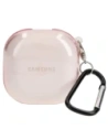 Bizon Case Headphone Clear Samsung Galaxy Buds Live / Pro / Buds2 / Buds2 Pro / Buds FE clear-pink