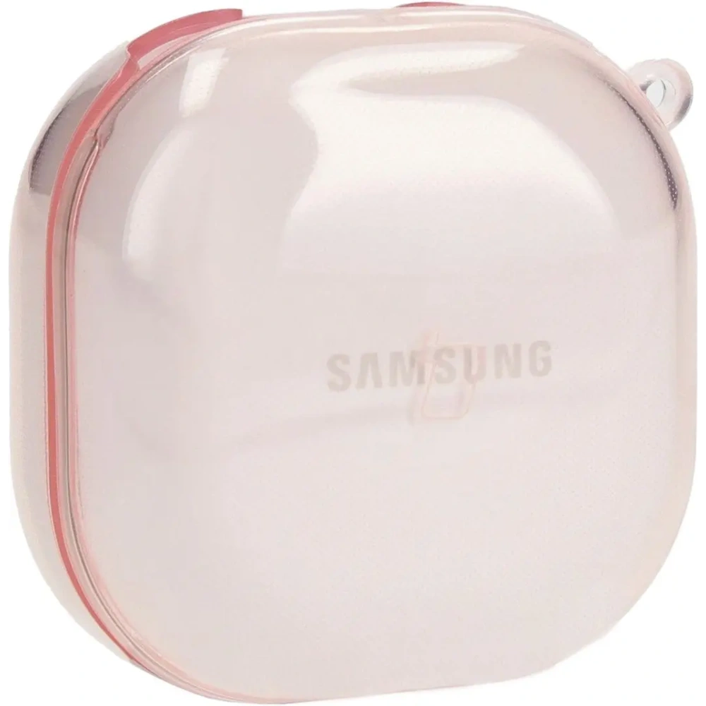 Hurtownia GSM - Etui Bizon Case Headphone Clear do Samsung Galaxy Buds Live / Pro / Buds2 / Buds2 Pro / Buds FE průhledně-růžové - BIZ3939 - {ean13} - Hurt
