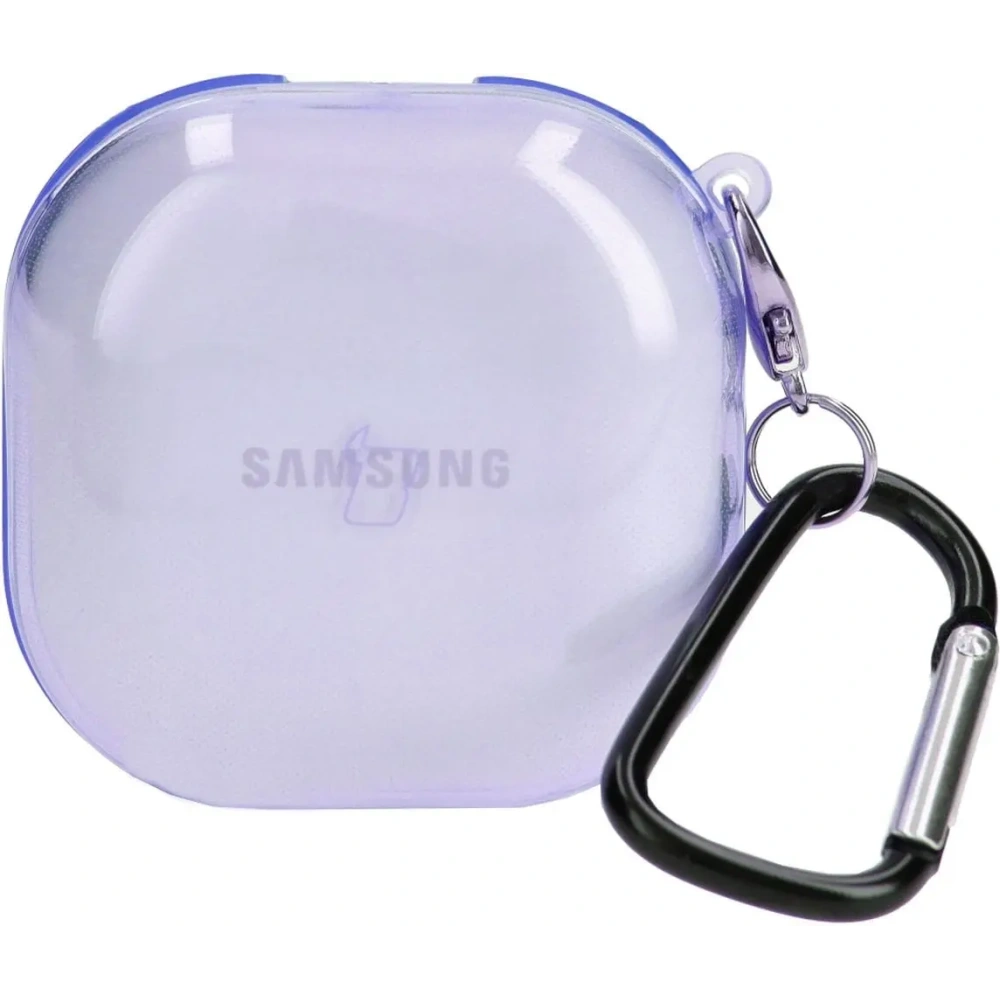 Hurtownia GSM - Bizon Case Headphone Clear Samsung Galaxy Buds Live / Pro / Buds2 / Buds2 Pro / Buds FE átlátszó-lila - BIZ3940 - {ean13} - Hurt