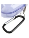 Hurtownia GSM - Etui Bizon Case Headphone Clear do Samsung Galaxy Buds Live / Pro / Buds2 / Buds2 Pro / Buds FE průhledně fialové - BIZ3940 - {ean13} - Hurt