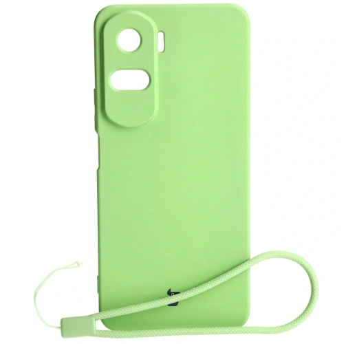 Etui Bizon Case Silicone do Honor 90 Lite jasnozielone