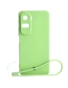 Etui Bizon Case Silicone do Honor 90 Lite jasnozielone