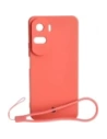 Etui Bizon Case Silicone pro Honor 90 Lite špinavě růžové
