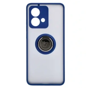 Hurtownia GSM - Husa hibridă Bizon pentru Motorola Edge 40 Neo fumurie cu un cadru albastru marin. - BIZ3943 - {ean13} - Hurt