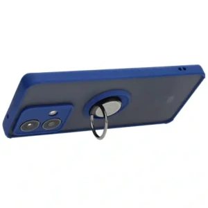 Wholesale Bizon Case Hybrid Ring Motorola Edge 40 Neo smoky with a navy blue frame - BIZ3943 - {ean13} - Hurt