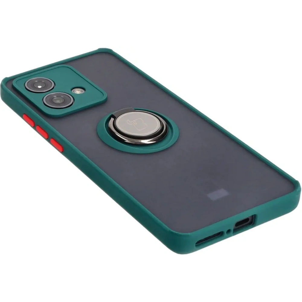 Hurtownia GSM - Bizon Case Hybrid Gyűrű Motorola Edge 40 Neo füstös sötétzöld kerettel - BIZ3944 - {ean13} - Hurt
