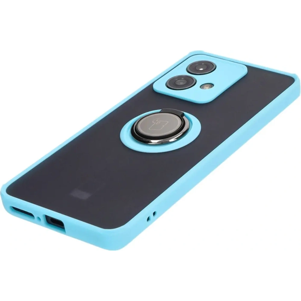 Hurtownia GSM - Bizon Case Hybrid Gyűrű Motorola Edge 40 Neo füstös világoskék kerettel - BIZ3945 - {ean13} - Hurt