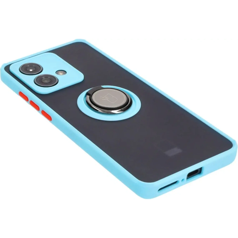 Hurtownia GSM - Bizon Case Hybrid Gyűrű Motorola Edge 40 Neo füstös világoskék kerettel - BIZ3945 - {ean13} - Hurt