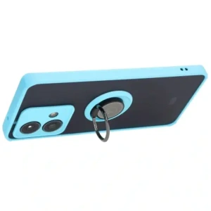 Wholesale Bizon Case Hybrid Ring Motorola Edge 40 Neo smoky with a light blue frame - BIZ3945 - {ean13} - Hurt