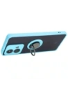 Hurtownia GSM - Etui s úchytem na prst Bizon Case Hybrid Ring pro Motorola Edge 40 Neo kouřové s světle modrým rámečkem - BIZ3945 - {ean13} - Hurt