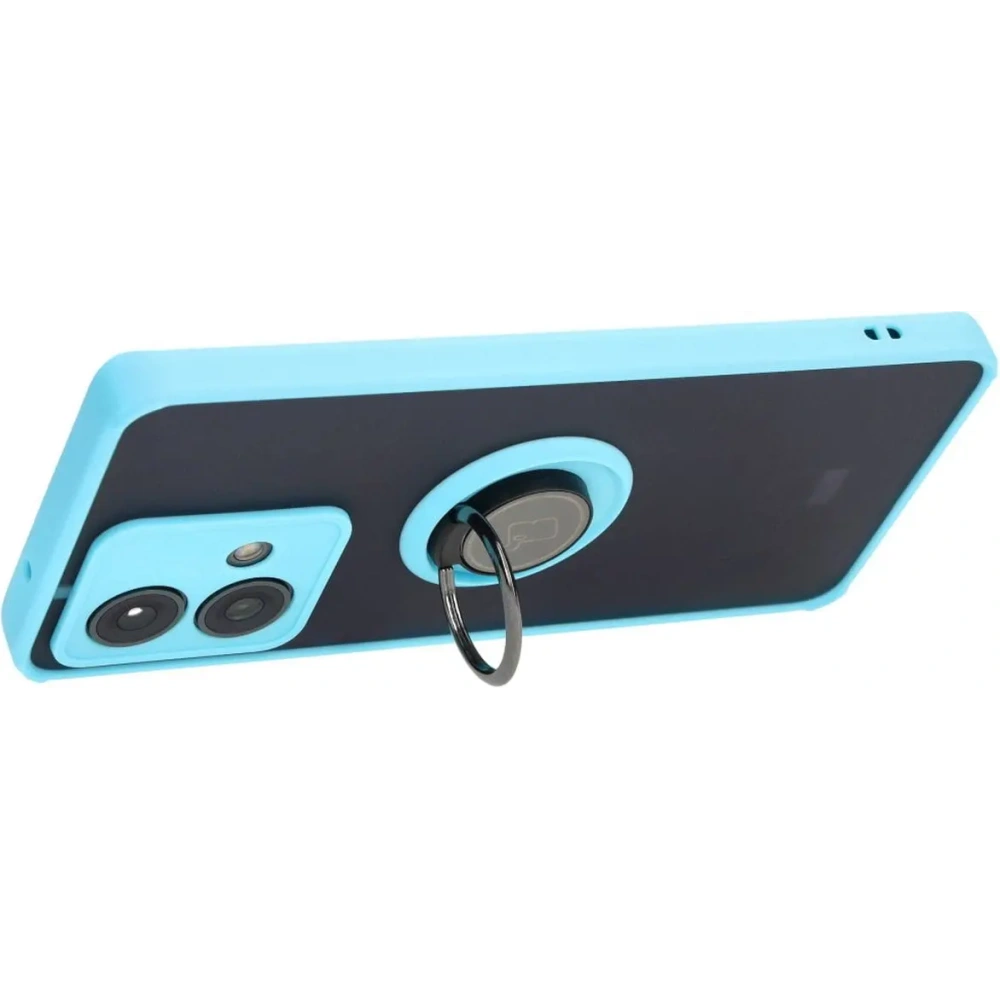 Hurtownia GSM - Bizon Case Hybrid Gyűrű Motorola Edge 40 Neo füstös világoskék kerettel - BIZ3945 - {ean13} - Hurt