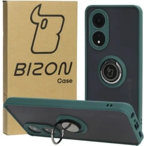 Wholesale Bizon Case Hybrid Ring Oppo A58 4G smoky with a dark green frame - BIZ3960 - {ean13} - Hurt