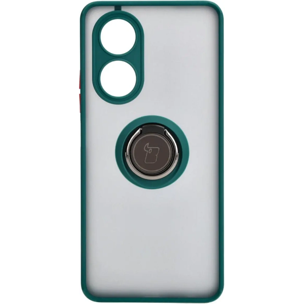 Wholesale Bizon Case Hybrid Ring Oppo A58 4G smoky with a dark green frame - BIZ3960 - {ean13} - Hurt