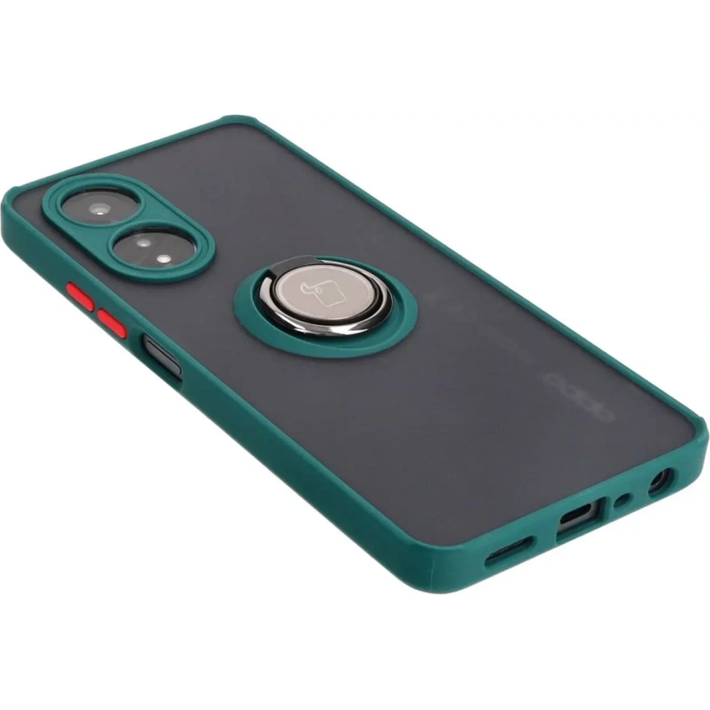 Wholesale Bizon Case Hybrid Ring Oppo A58 4G smoky with a dark green frame - BIZ3960 - {ean13} - Hurt