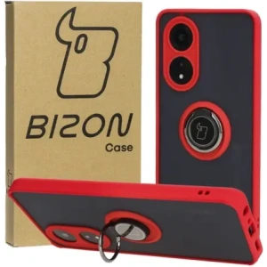 Wholesale Bizon Case Hybrid Ring Oppo A58 4G smoky with a red frame - BIZ3961 - {ean13} - Hurt