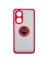 Wholesale Bizon Case Hybrid Ring Oppo A58 4G smoky with a red frame - BIZ3961 - {ean13} - Hurt