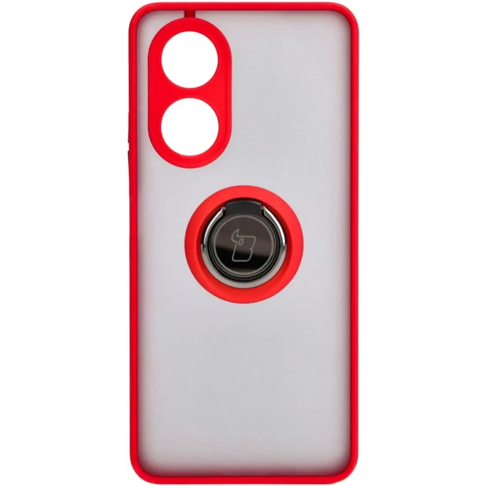 Wholesale Bizon Case Hybrid Ring Oppo A58 4G smoky with a red frame - BIZ3961 - {ean13} - Hurt