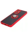 Wholesale Bizon Case Hybrid Ring Oppo A58 4G smoky with a red frame - BIZ3961 - {ean13} - Hurt