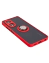 Wholesale Bizon Case Hybrid Ring Oppo A58 4G smoky with a red frame - BIZ3961 - {ean13} - Hurt