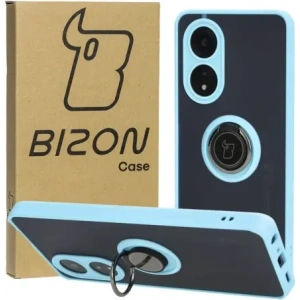 Wholesale Bizon Case Hybrid Ring Oppo A58 4G smoky with a light blue frame - BIZ3962 - {ean13} - Hurt