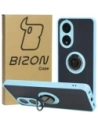 Wholesale Bizon Case Hybrid Ring Oppo A58 4G smoky with a light blue frame - BIZ3962 - {ean13} - Hurt