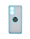 Wholesale Bizon Case Hybrid Ring Oppo A58 4G smoky with a light blue frame - BIZ3962 - {ean13} - Hurt