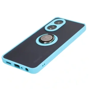 Hurtownia GSM - Etui z uchwytem na palec Bizon Case Hybrid Ring do Oppo A58 4G przydymione z jasnoniebieską ramką - BIZ3962 - {ean13} - Hurt