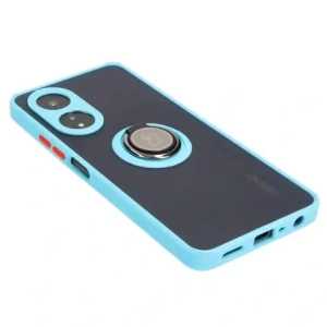 Hurtownia GSM - Etui z uchwytem na palec Bizon Case Hybrid Ring do Oppo A58 4G przydymione z jasnoniebieską ramką - BIZ3962 - {ean13} - Hurt