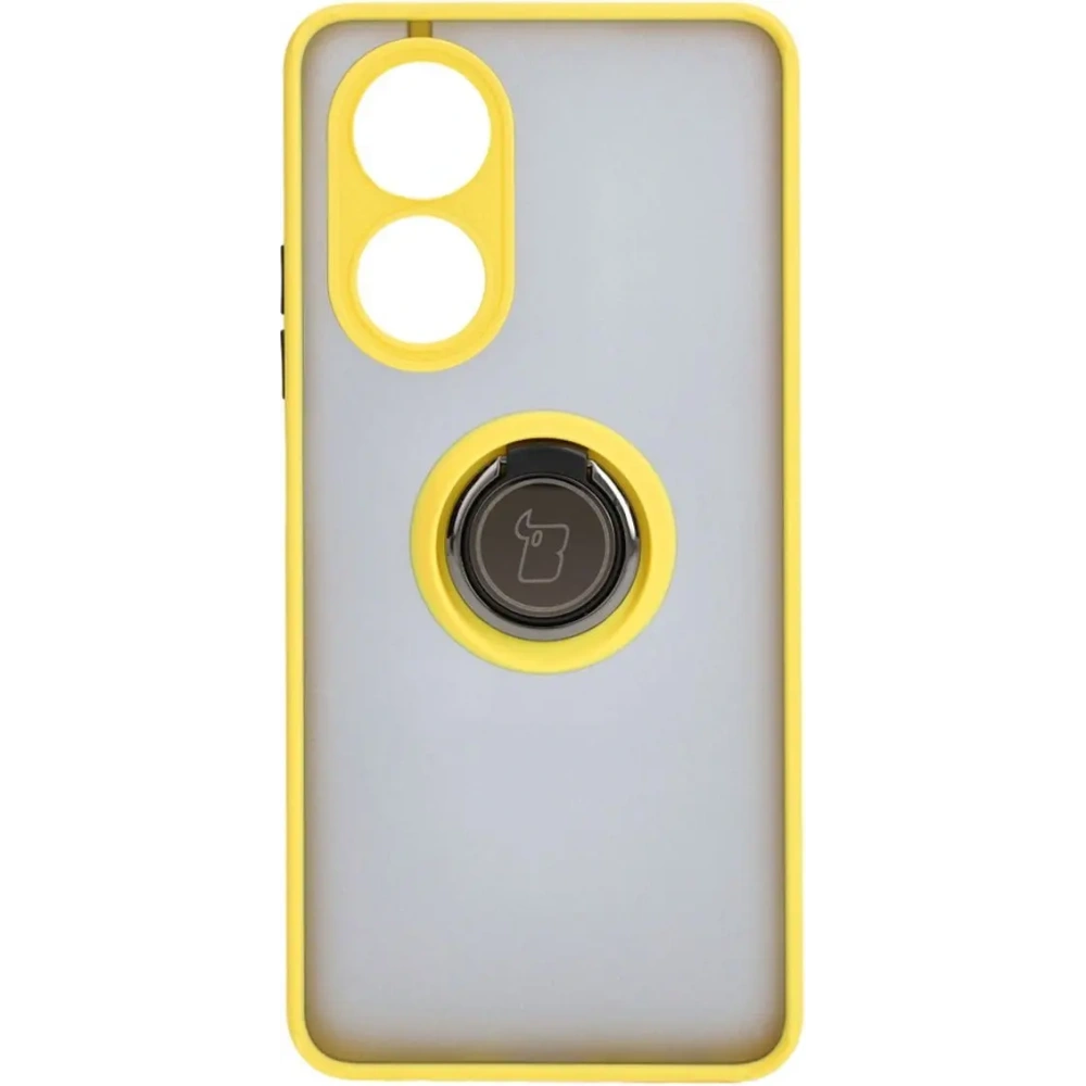 Wholesale Bizon Case Hybrid Ring Oppo A58 4G smoky with a yellow frame - BIZ3963 - {ean13} - Hurt