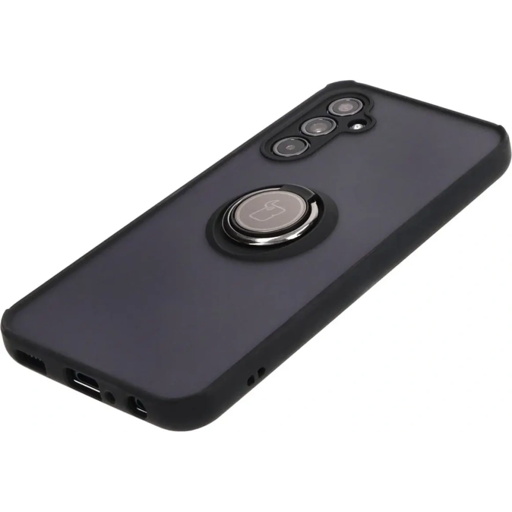 Hurtownia GSM - Bizon Case Hybrid Ring Samsung Galaxy M34 5G fumuriu cu un cadru negru - BIZ3974 - {ean13} - Hurt