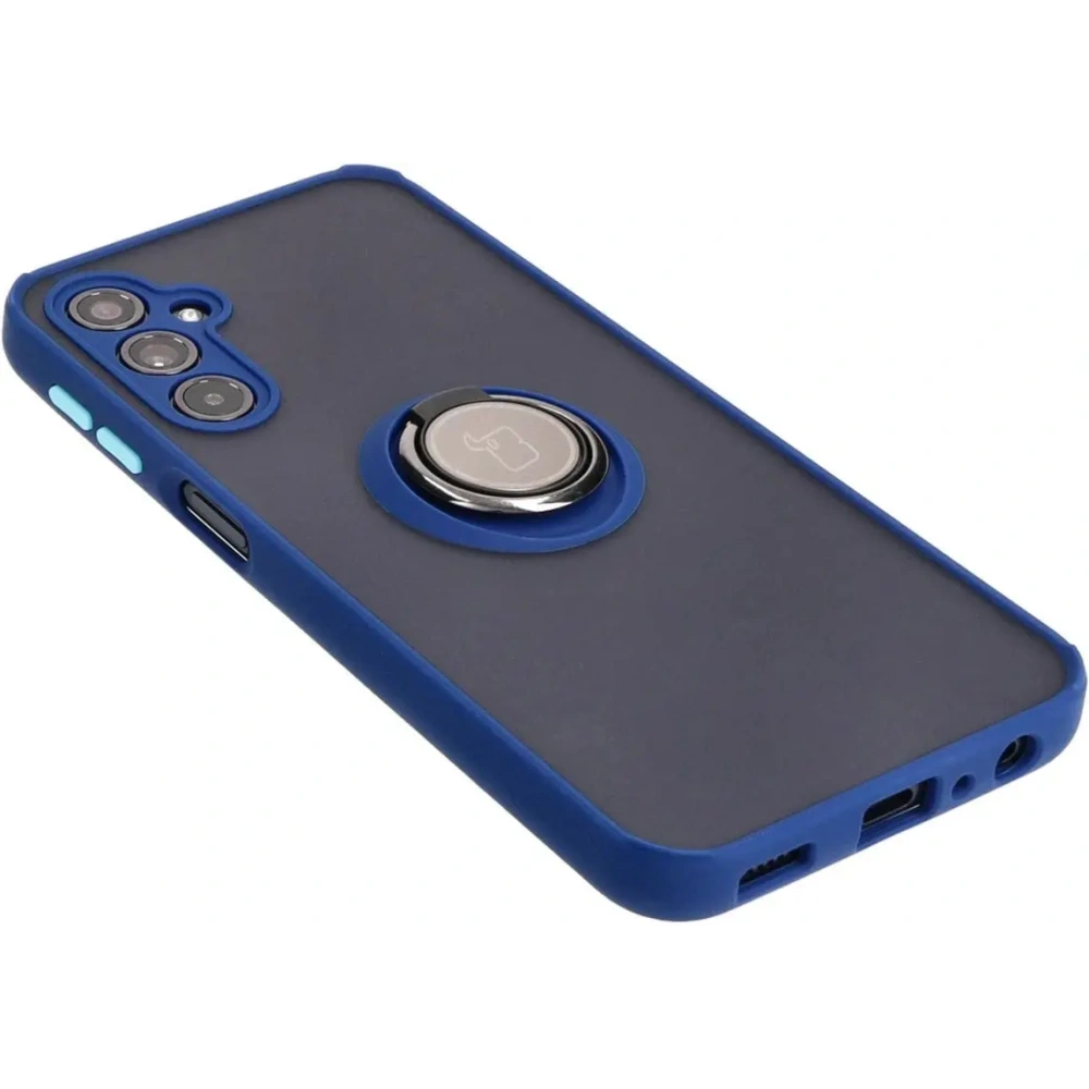 Hurtownia GSM - Bizon Case Hybrid Ring Samsung Galaxy M34 5G rauchig mit einem navyblauen Rahmen - BIZ3975 - {ean13} - Hurt