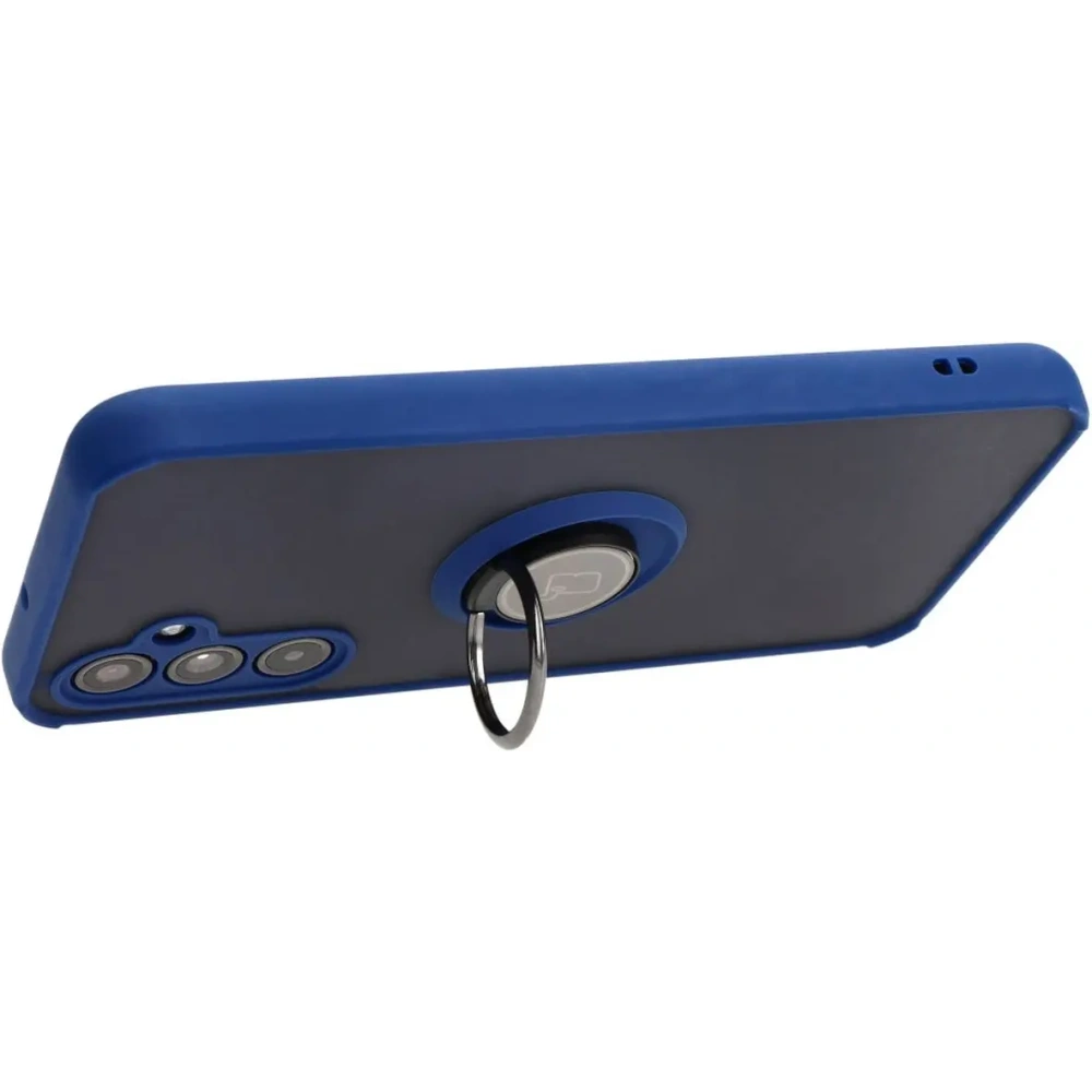 Hurtownia GSM - Bizon Case Hybrid Ring Samsung Galaxy M34 5G fumuriu cu un cadru albastru închis - BIZ3975 - {ean13} - Hurt