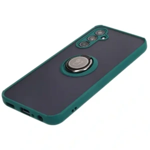 Hurtownia GSM - Etui z uchwytem na palec Bizon Case Hybrid Ring do Samsung Galaxy M34 5G przydymione z ciemnozieloną ramką - BIZ3976 - {ean13} - Hurt