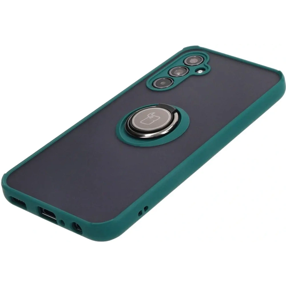 Wholesale Bizon Case Hybrid Ring Samsung Galaxy M34 5G smoky with a dark green frame - BIZ3976 - {ean13} - Hurt