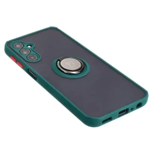 Hurtownia GSM - Etui z uchwytem na palec Bizon Case Hybrid Ring do Samsung Galaxy M34 5G przydymione z ciemnozieloną ramką - BIZ3976 - {ean13} - Hurt