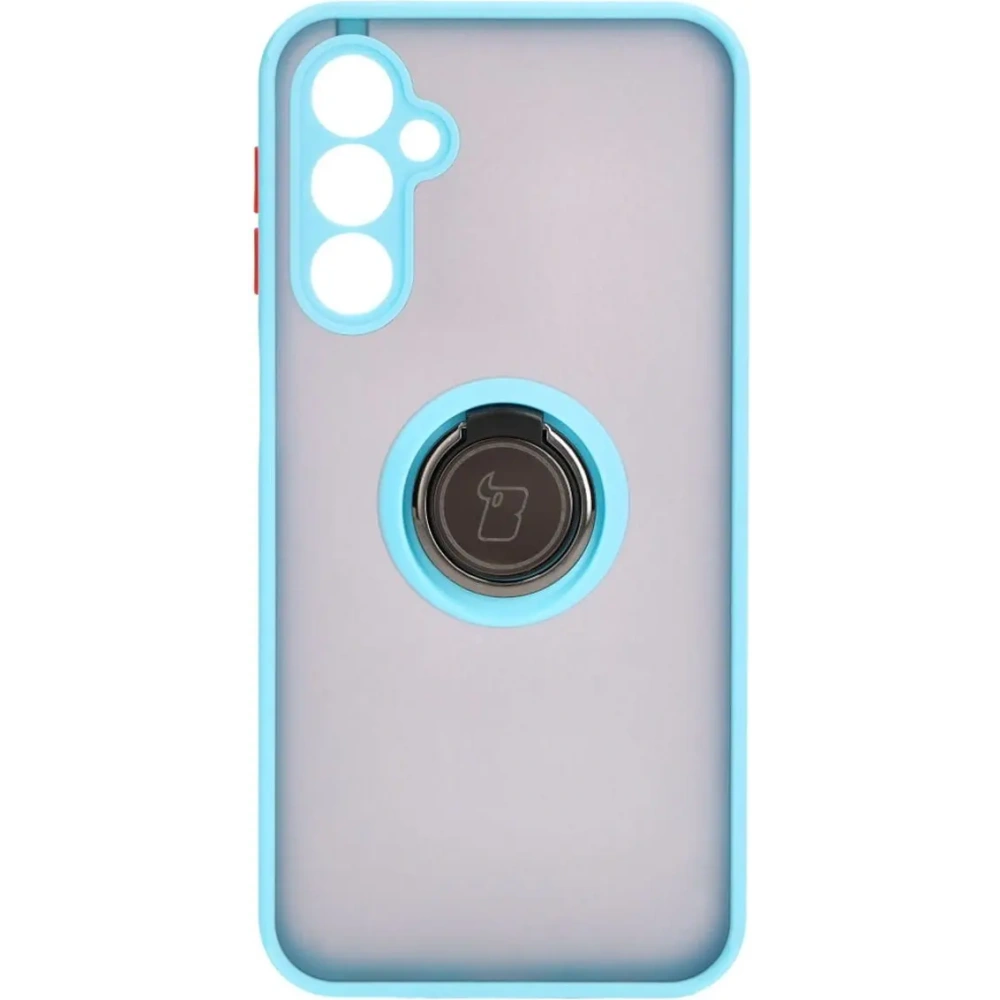 Hurtownia GSM - Etui s úchopem na prst Bizon Case Hybrid Ring do Samsung Galaxy M34 5G kouřové s jasně modrým rámečkem - BIZ3977 - {ean13} - Hurt