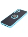 Hurtownia GSM - Etui s úchopem na prst Bizon Case Hybrid Ring do Samsung Galaxy M34 5G kouřové s jasně modrým rámečkem - BIZ3977 - {ean13} - Hurt
