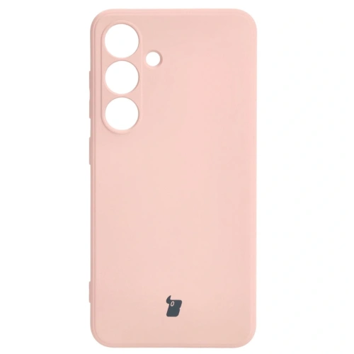 Etui Bizon Case Silicone Sq do Samsung Galaxy S24 jasnoróżowe