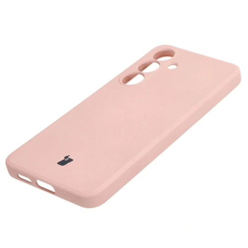 Etui Bizon Case Silicone Sq do Samsung Galaxy S24 jasnoróżowe