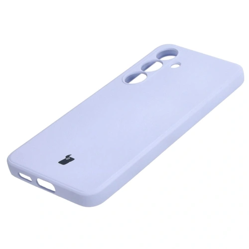 Etui Bizon Case Silicone Sq do Samsung Galaxy S24 jasnofioletowe