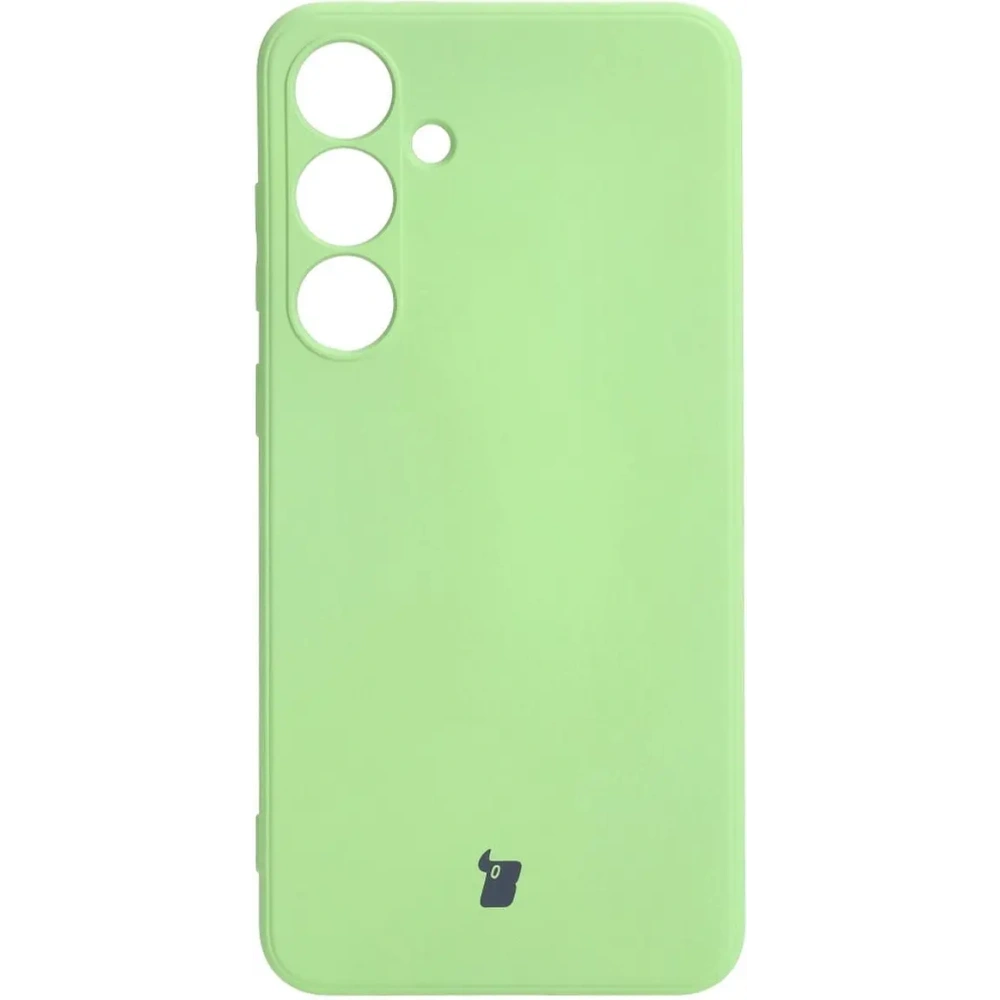 Wholesale Bizon Case Silicone Sq Samsung Galaxy S24 Plus light green - BIZ3992 - {ean13} - Hurt