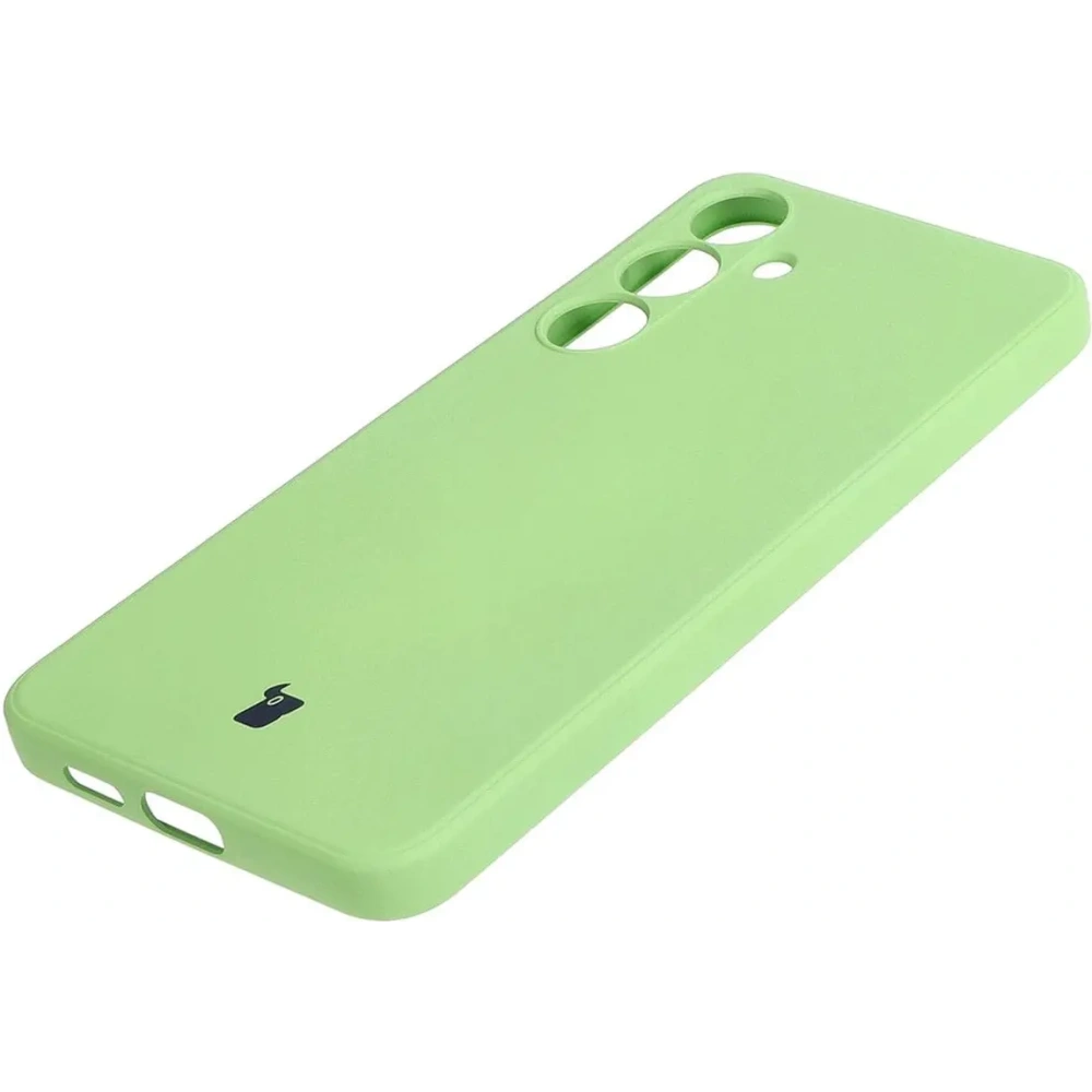 Wholesale Bizon Case Silicone Sq Samsung Galaxy S24 Plus light green - BIZ3992 - {ean13} - Hurt