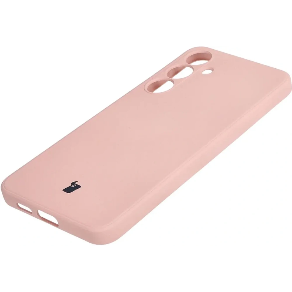 Wholesale Bizon Case Silicone Sq Samsung Galaxy S24 Plus light pink - BIZ3993 - {ean13} - Hurt