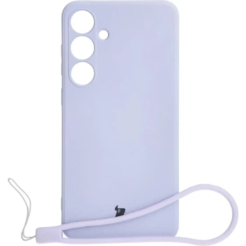 Etui Bizon Case Silicone Sq do Samsung Galaxy S24 Plus jasnofioletowe