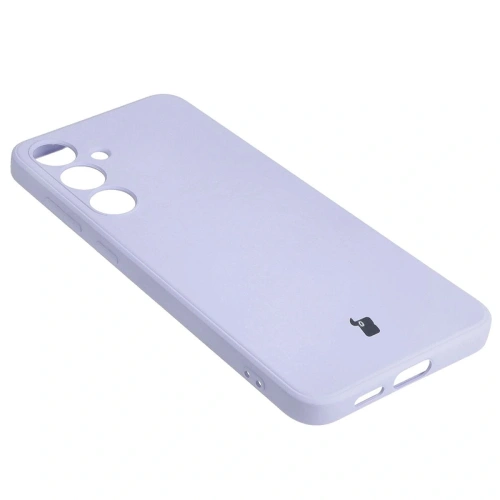 Etui Bizon Case Silicone Sq do Samsung Galaxy S24 Plus jasnofioletowe