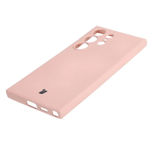 Etui Bizon Case Silicone Sq do Samsung Galaxy S24 Ultra jasnoróżowe