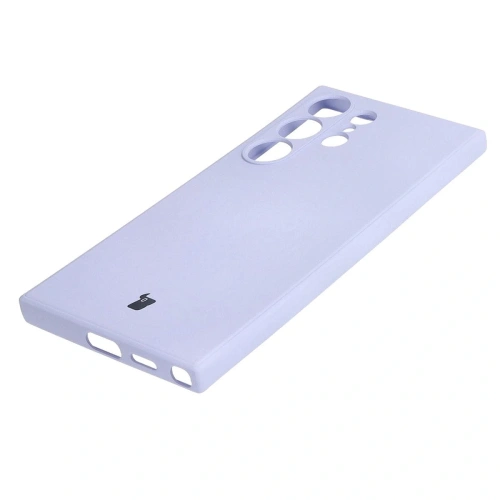 Etui Bizon Case Silicone Sq do Samsung Galaxy S24 Ultra jasnofioletowe